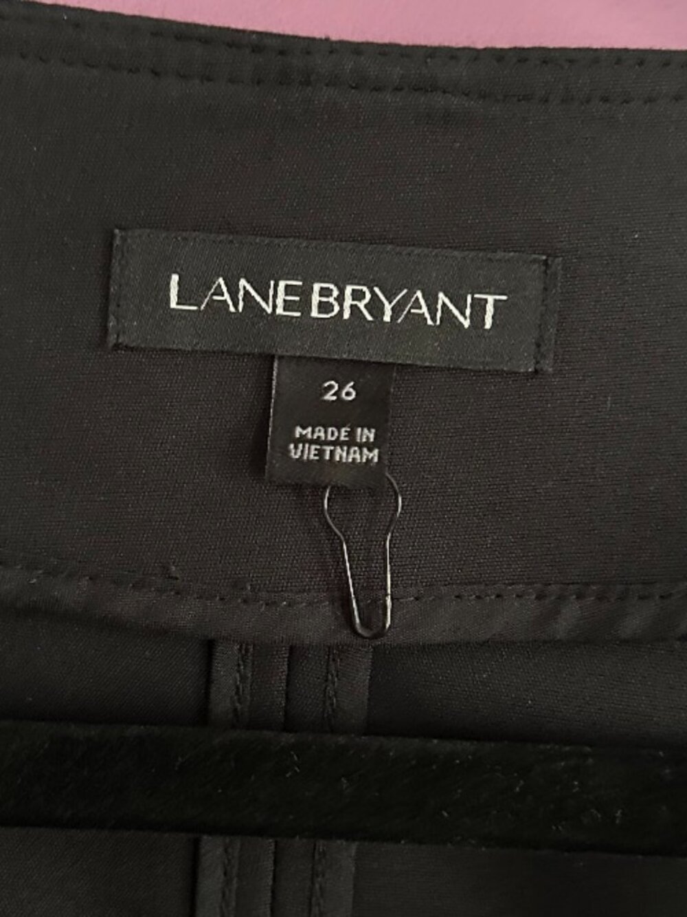 Lane Bryant Size 26 Moto Jacket Black Peplum Ruffle Asymmetrical Zip Stretch - Picture 4 of 5